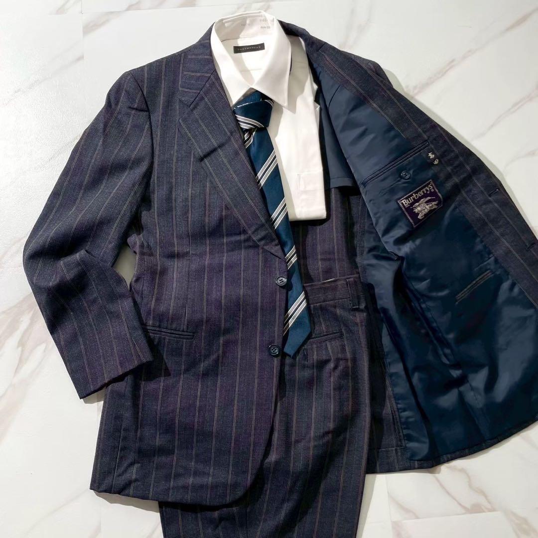 美品✨Burberrys バーバリー　セットアップ　スーツ　ネイビー　AB XL