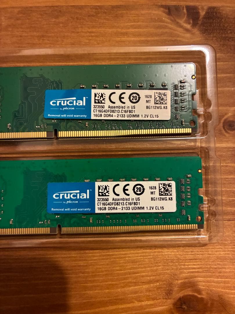 Crucial 32GB（16GB*2）DDR4-2133 UDIMM