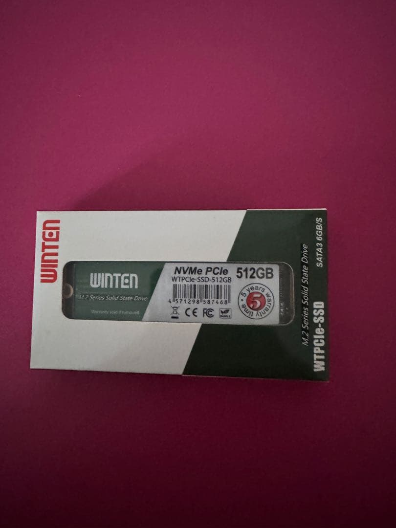 内蔵型SSD WINTEN NVMe PCIe SSD 512GB