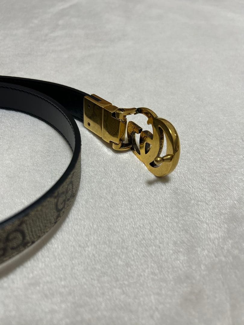 GUCCI グレー ブラック ベルト