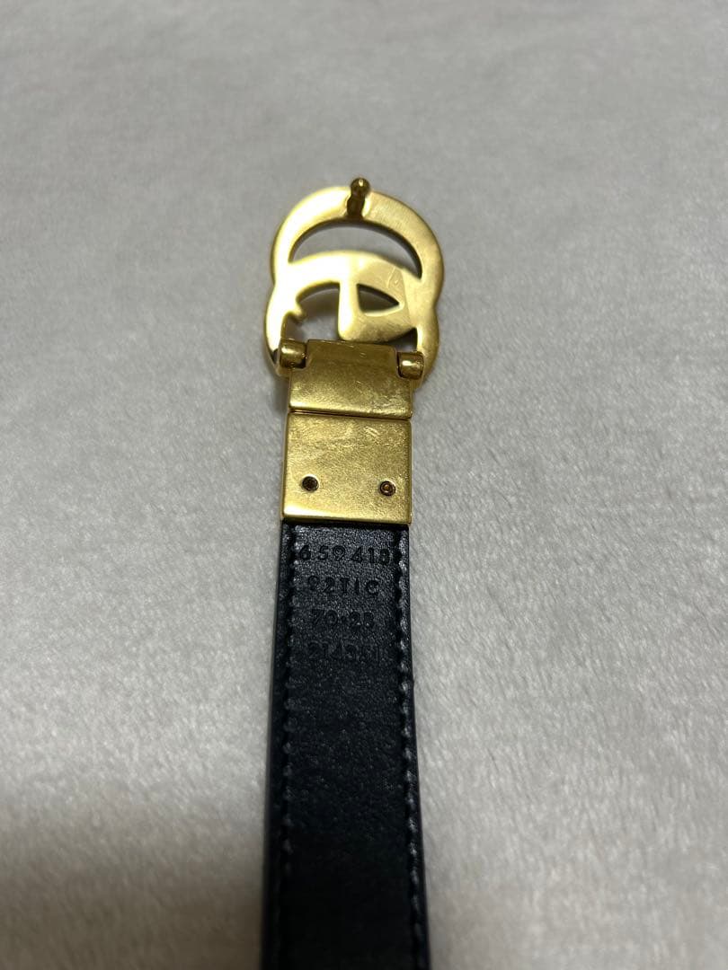 GUCCI グレー ブラック ベルト