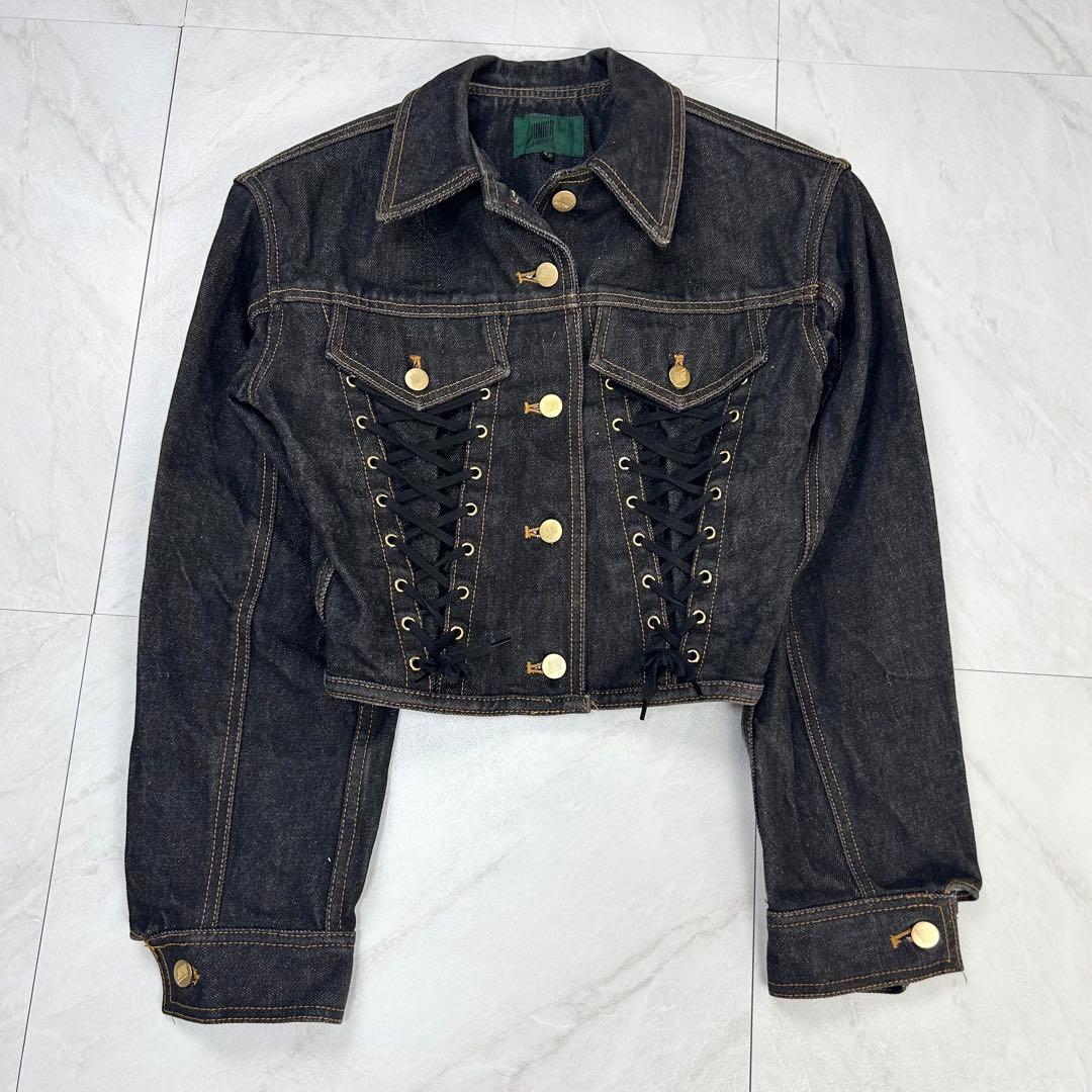 JEAN PAUL GAULTIER レース コルセット デニムジャケット 42