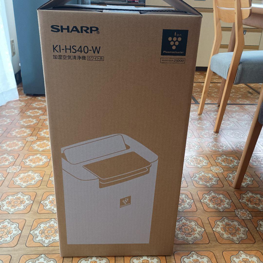 シャープ　SHARP 加湿空気清浄機　プラズマクラスター KI-HS40-W