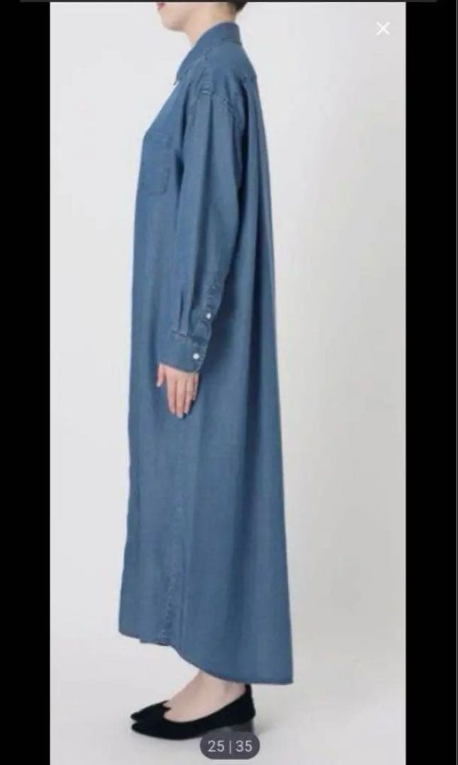 専用 未使用品 タグ付き スローブイエナ デニムライク シャツワンピース