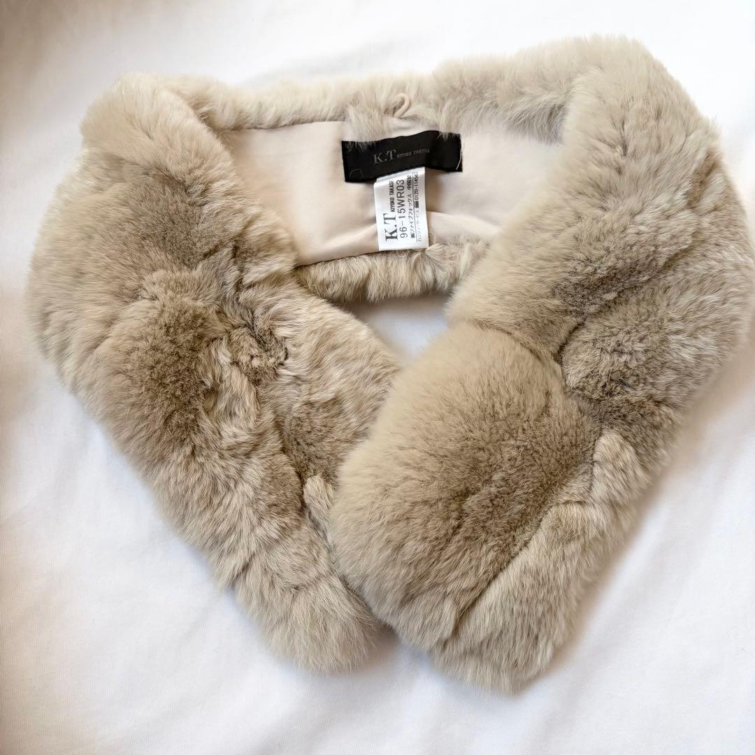 最高級 アンゴラウール Ａラインショートコート K.T キヨコ タカセ ベージュ