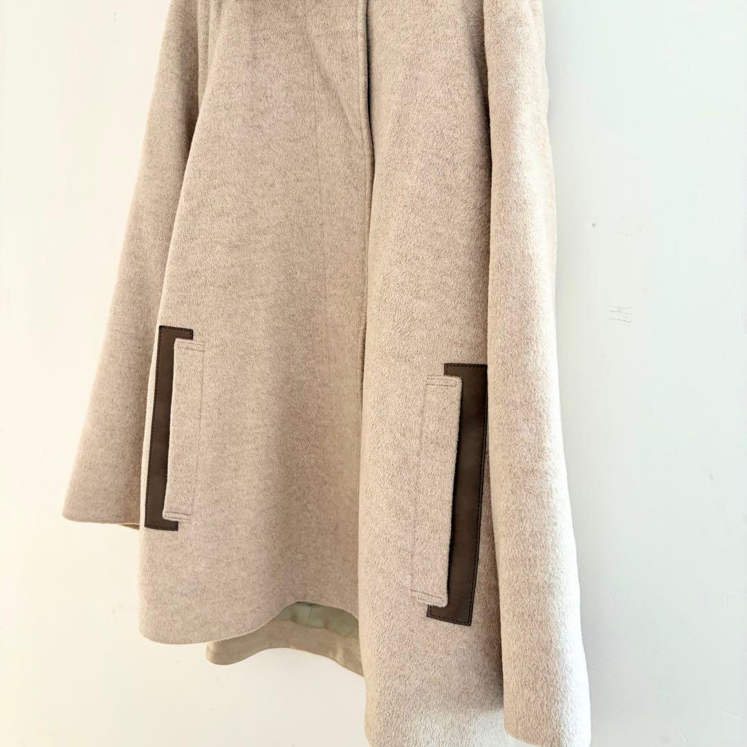 最高級 アンゴラウール Ａラインショートコート K.T キヨコ タカセ ベージュ