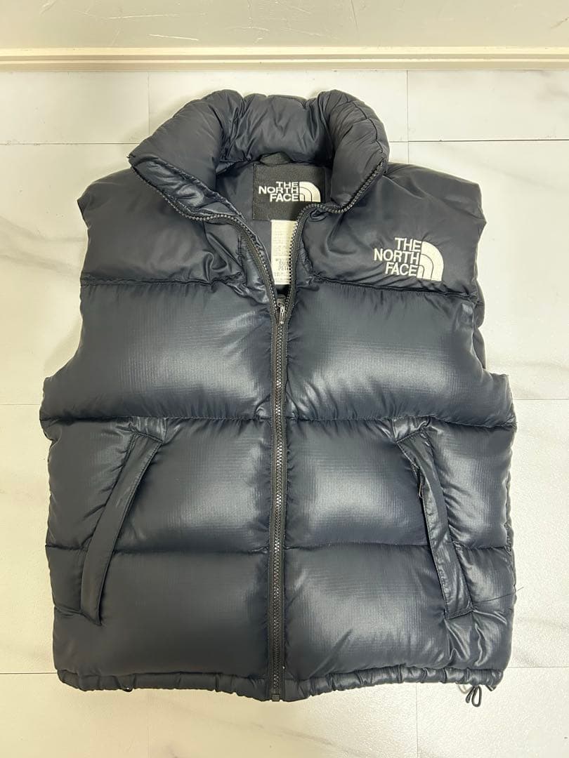 激美品❗️THE NORTH FACE ブラック ダウンベスト　ヌプシ