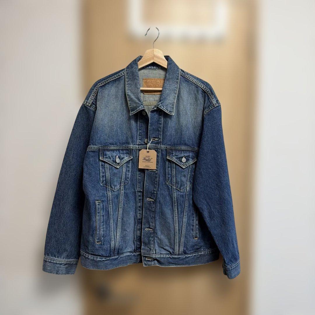 ジャケット・アウター Gold 14oz. DENIM JACKET HARD WASHED