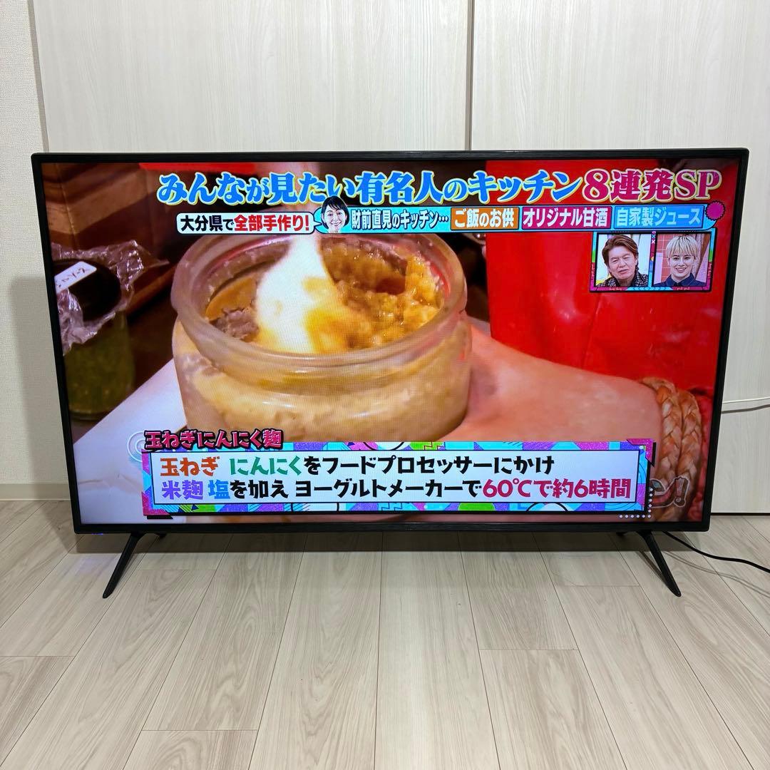 【美品】TEES 50V型 液晶テレビ フルハイビジョン Wチューナー 18年製