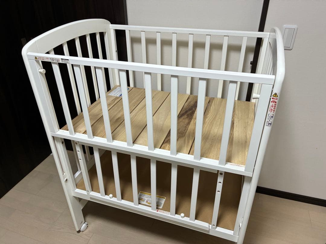 カトージ　ハイポジションミニベッド アーチ（ホワイト）　直接受け取り