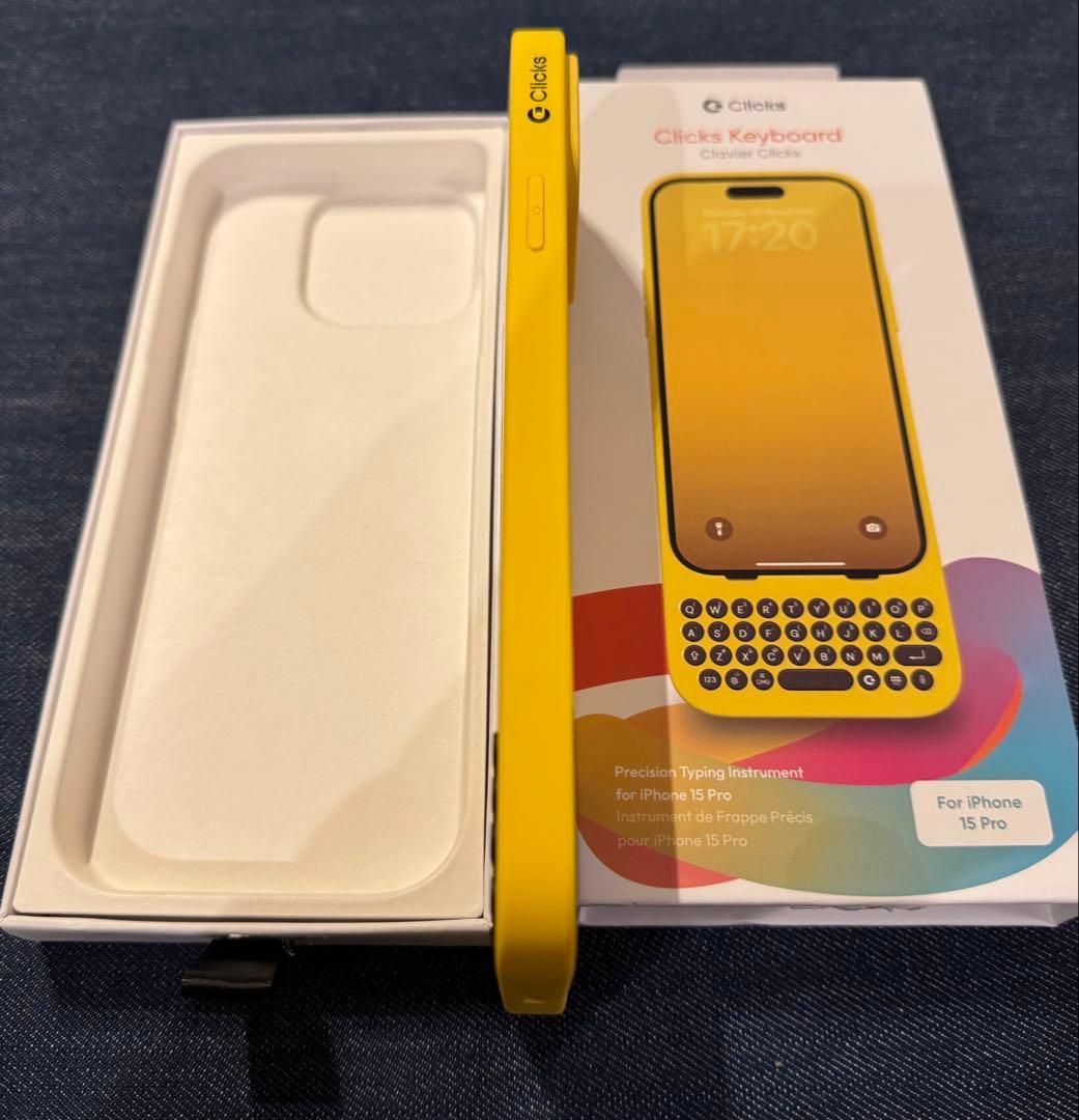 Clicks Keyboard iPhone 15 Pro用 バンブルビー