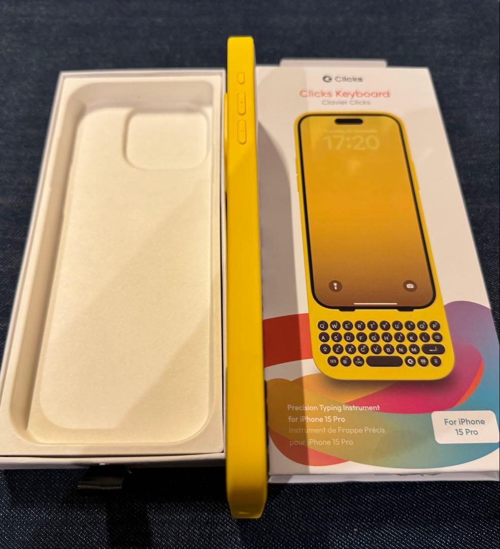 Clicks Keyboard iPhone 15 Pro用 バンブルビー