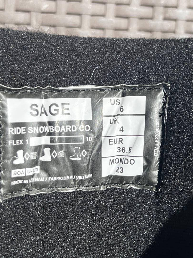 RIDE SAGE スノーボードブーツ23.0