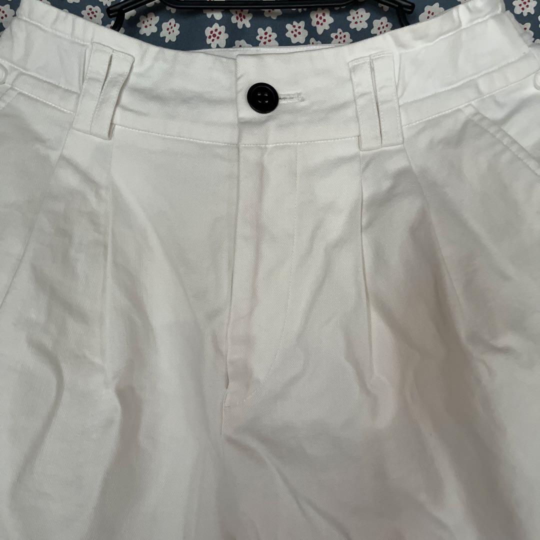 SALUE サルエ ユニセックス　 エッグチノパンツ　 ホワイト　　サイズ１