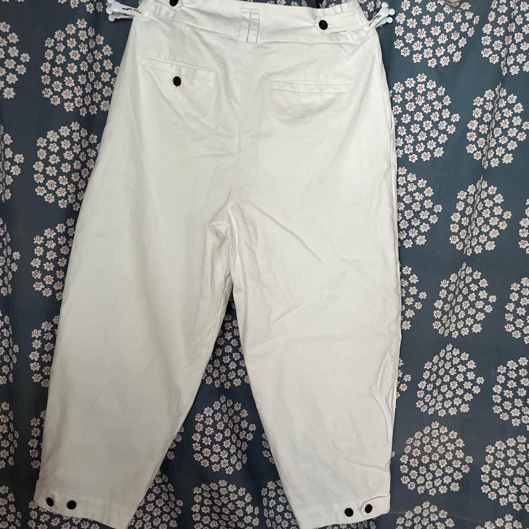 SALUE サルエ ユニセックス　 エッグチノパンツ　 ホワイト　　サイズ１