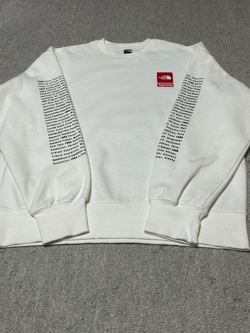 トップス Supreme x The North Face Crewneck White