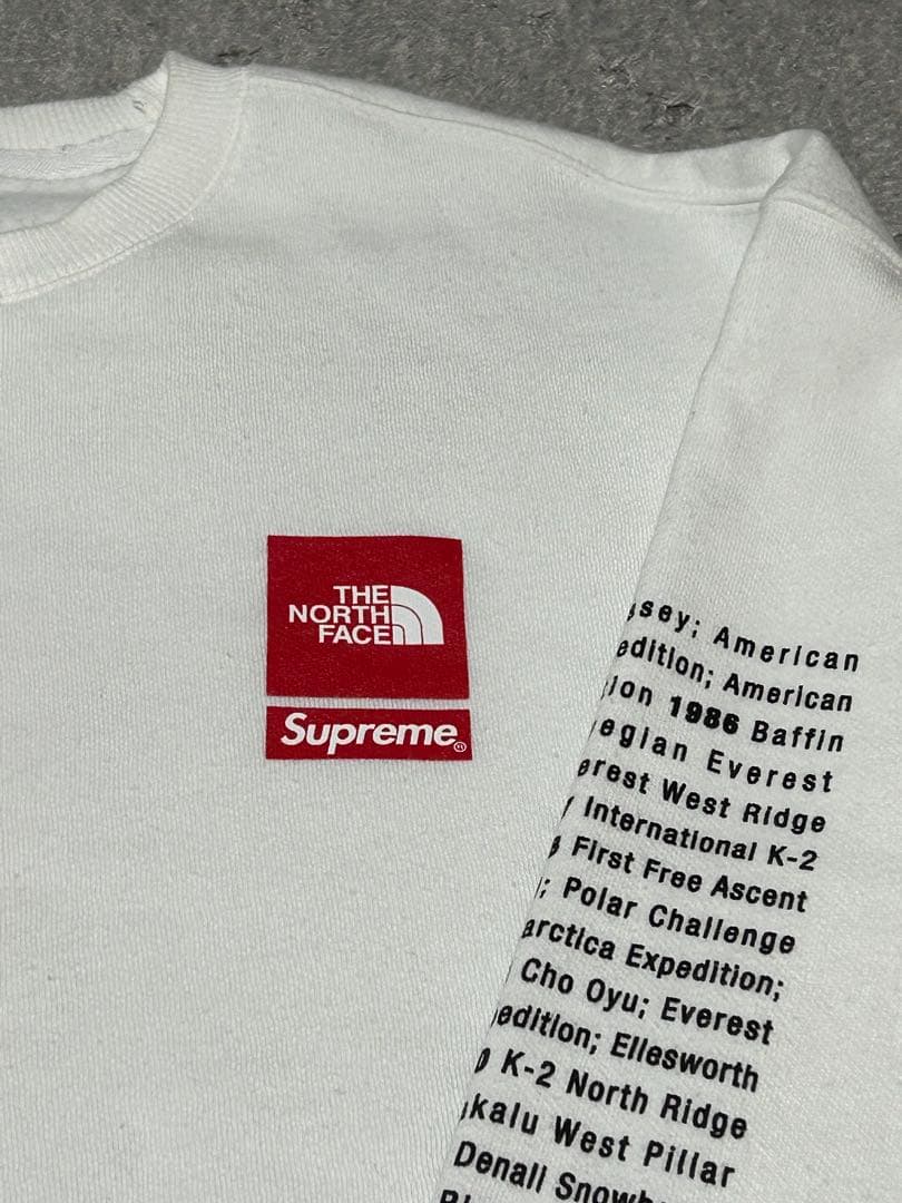 トップス Supreme x The North Face Crewneck White