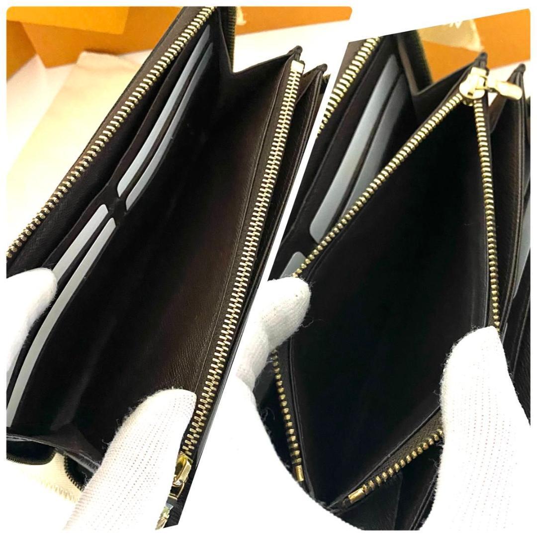 ルイ ヴィトン◎ジッピーウォレット 長財布 ラウンドファスナー ダミエ エベヌ