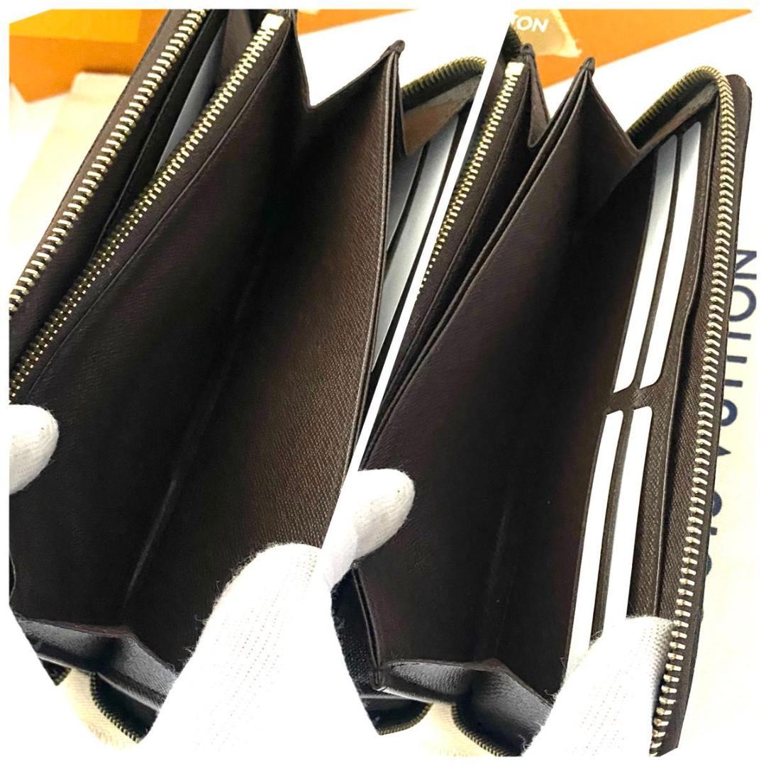 ルイ ヴィトン◎ジッピーウォレット 長財布 ラウンドファスナー ダミエ エベヌ