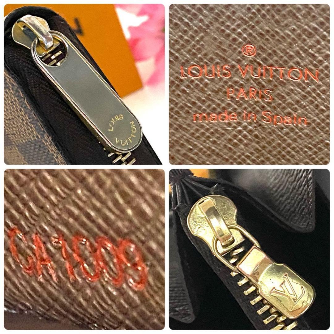 ルイ ヴィトン◎ジッピーウォレット 長財布 ラウンドファスナー ダミエ エベヌ