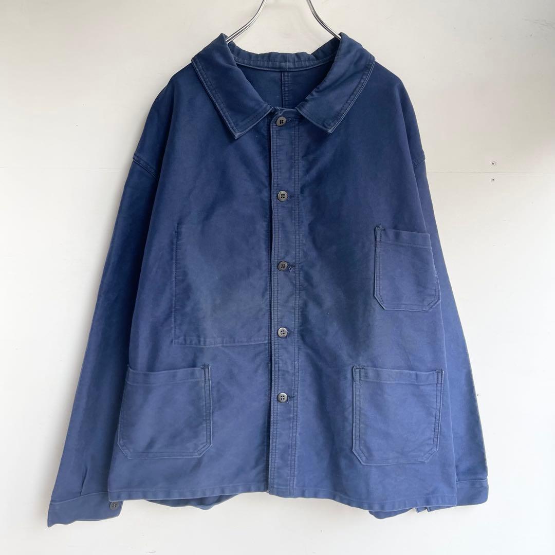 〜80s フレンチ モールスキンジャケット ヴィンテージ カバーオール ユーロ