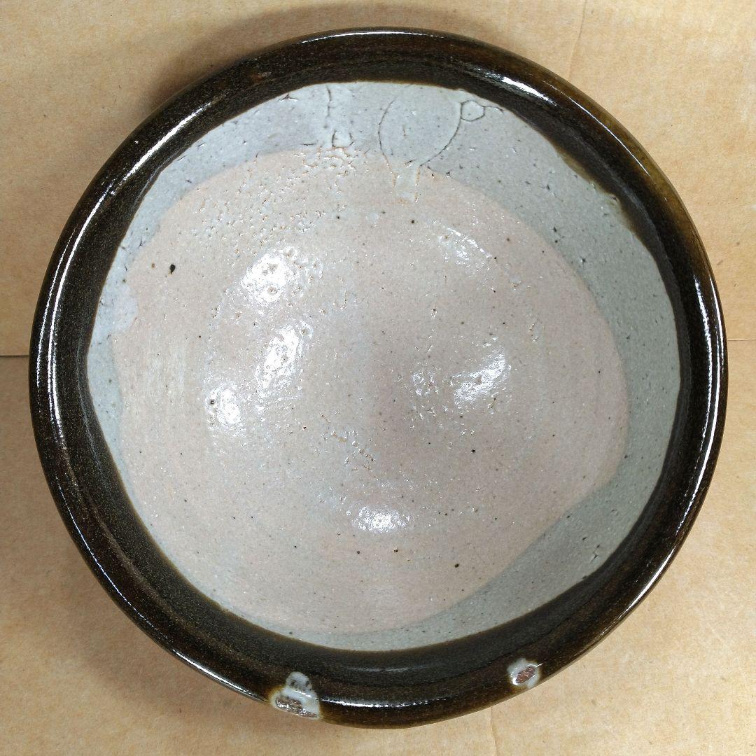 【本物保証】濱田庄司(浜田庄司）縁黒茶碗 共箱(箱師真作）美品 人間国宝 益子焼