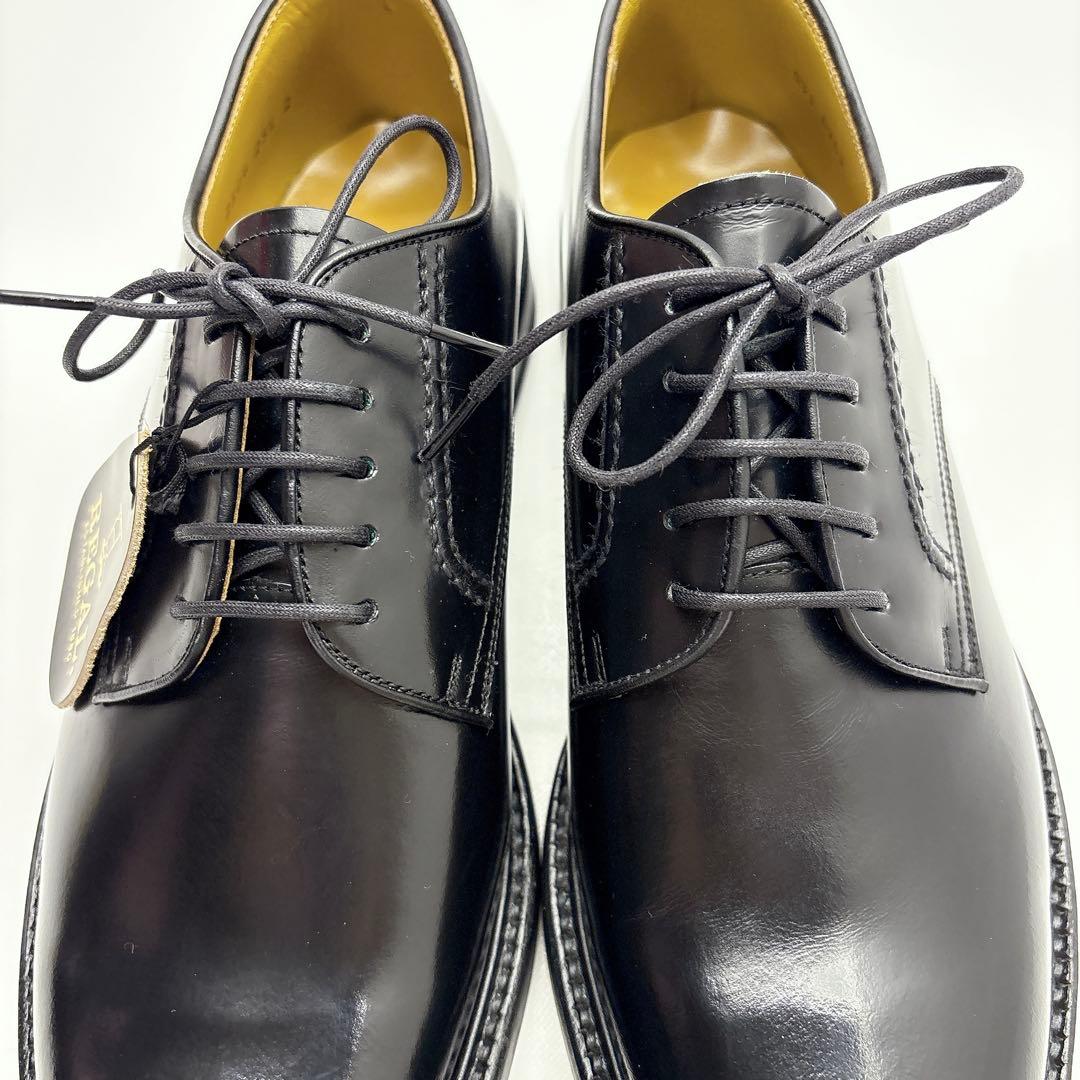 未使用　リーガル　２５０４　プレーントゥ　ガラスレザー　外羽根　25.5