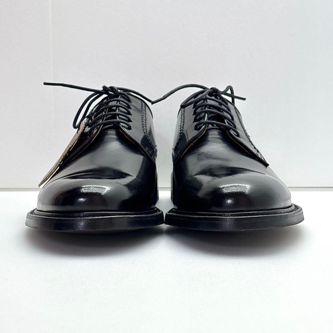 未使用　リーガル　２５０４　プレーントゥ　ガラスレザー　外羽根　25.5