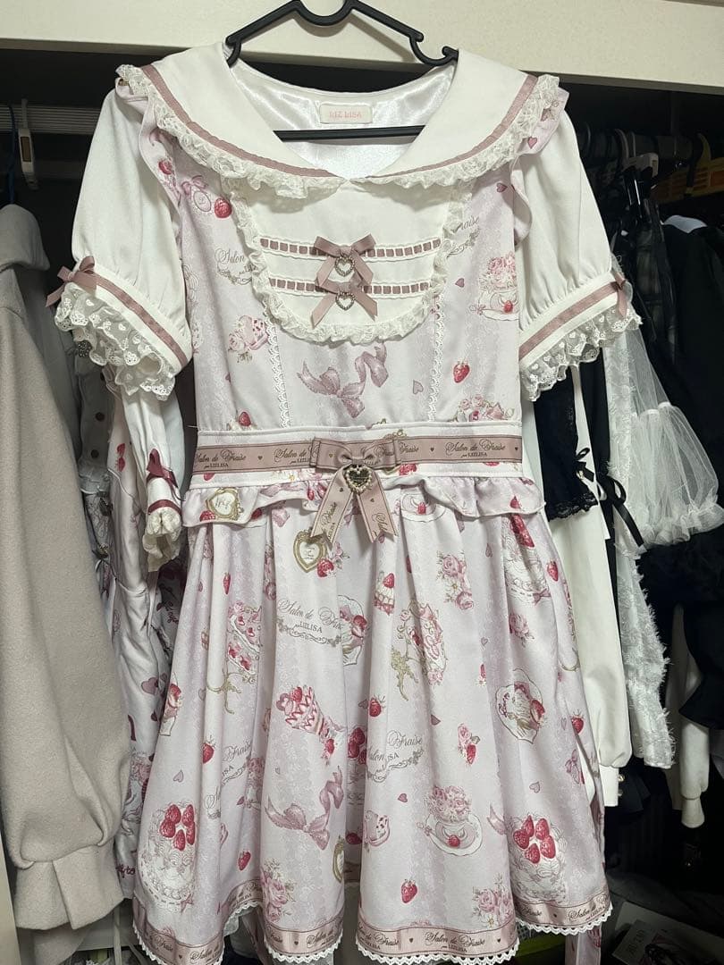Salon de Fraise柄ワンピース リズリサ LIZLISA