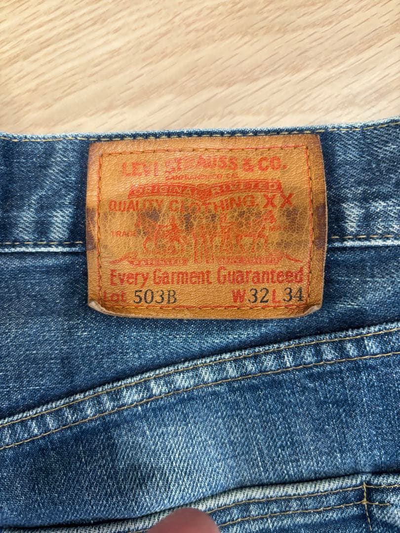 LEVI'S 503B ブルーデニム W32 L34 赤耳