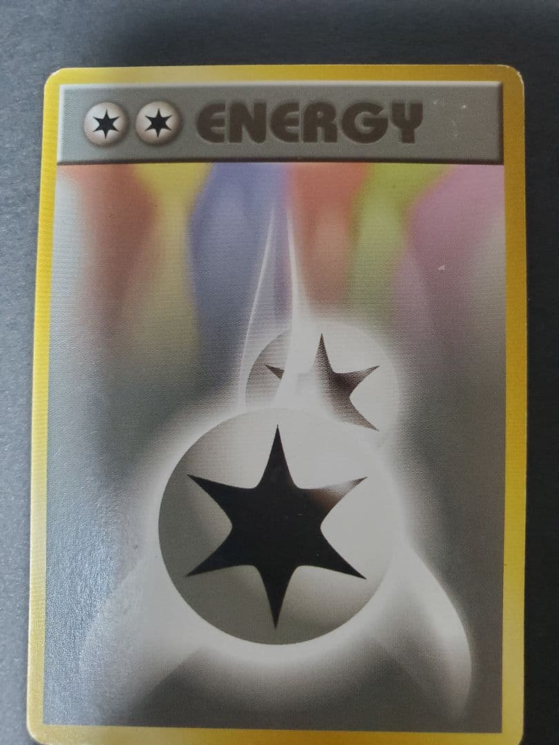 ポケモンカード　無色ダブルエネルギーカード　初期　旧裏　マーク無し　初版