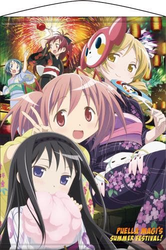 魔法少女まどか⭐︎マギカ タペストリー 夏祭り 浴衣