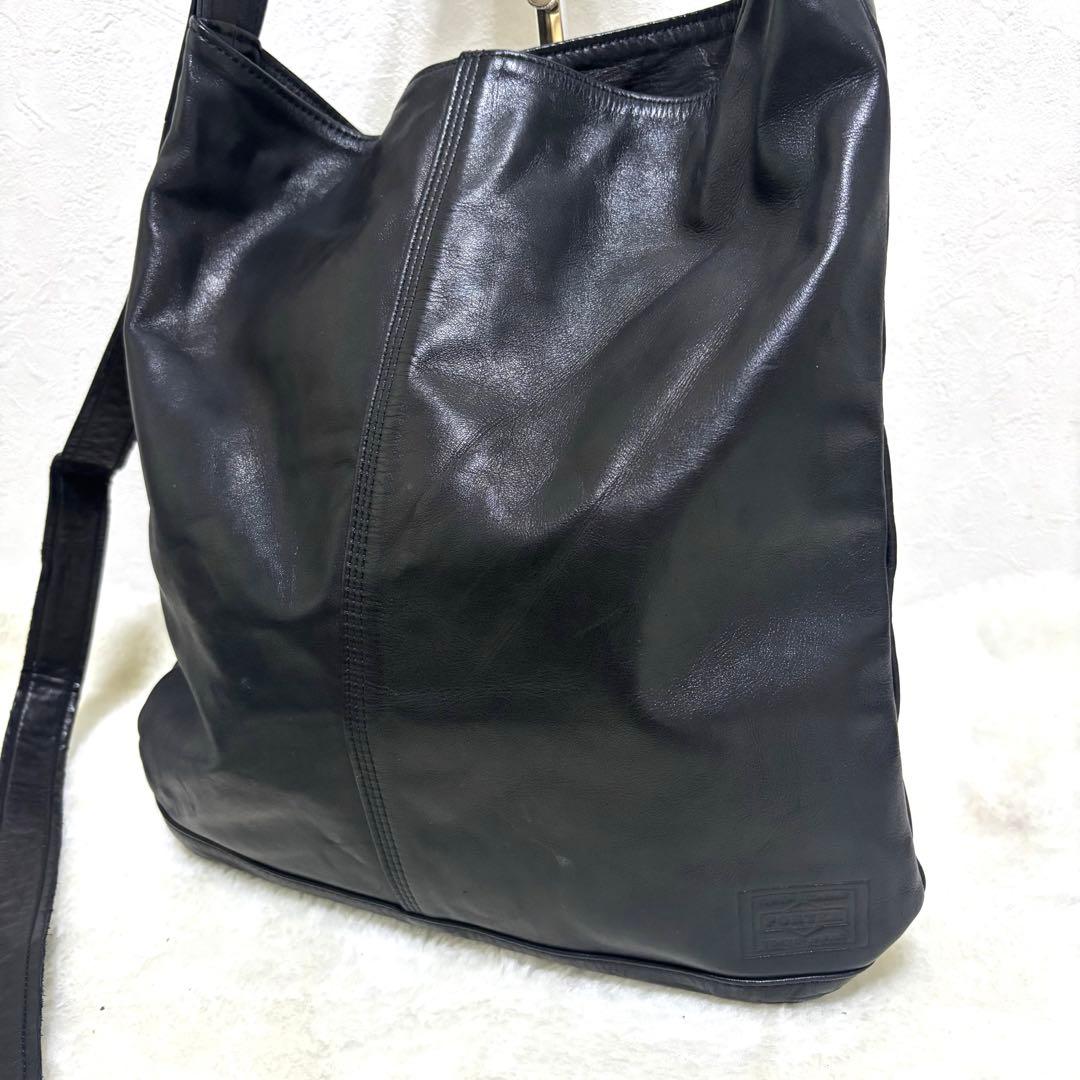 PORTER ポーター FRANK レザー ショルダーバッグ 斜め掛け 馬革