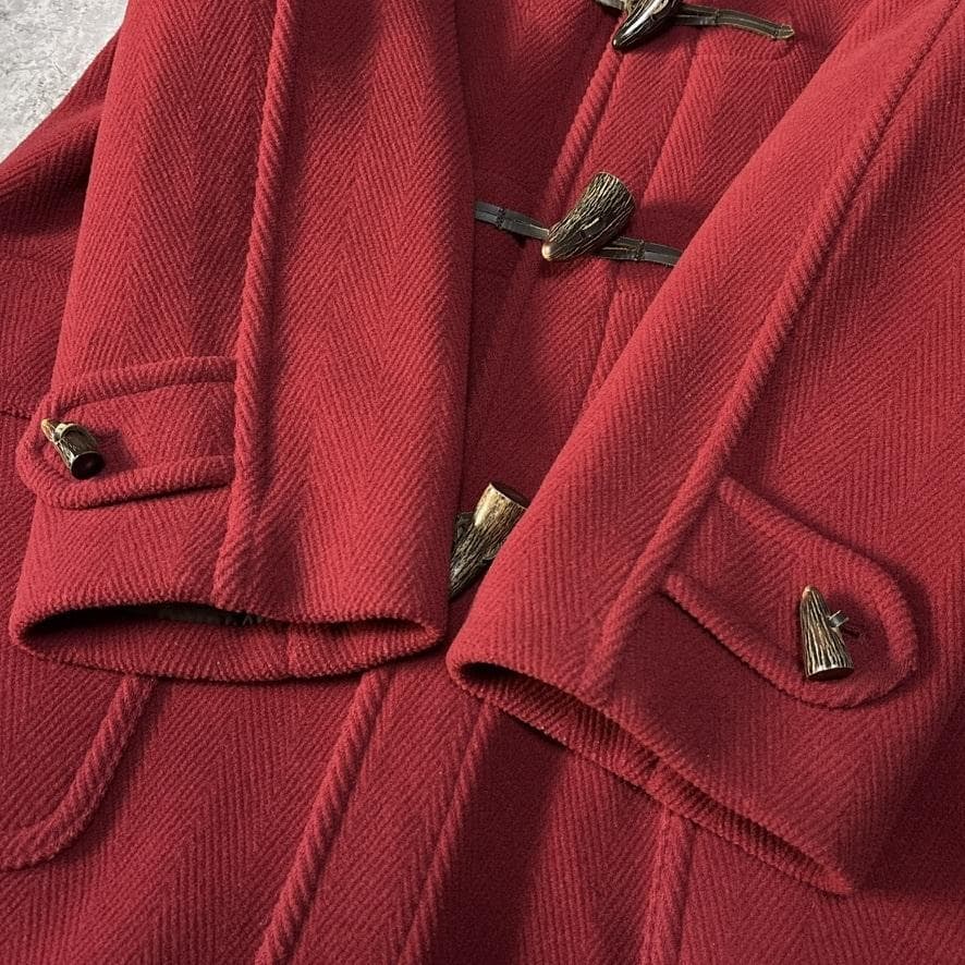 希少 グローバーオール ムーアブルック キングストン ダッフルコート 36 赤