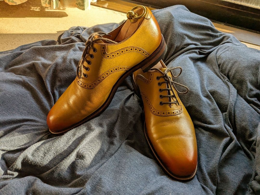 大塚製靴 M-5 サドルオックスフォード【AKATSUKI】カラー/ラバーソール