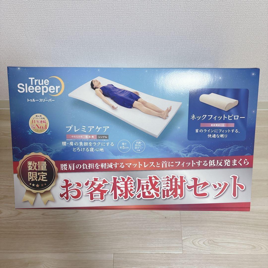 月末特価！トゥルースリーパー 低反発マットレス ネックフィットピローセット