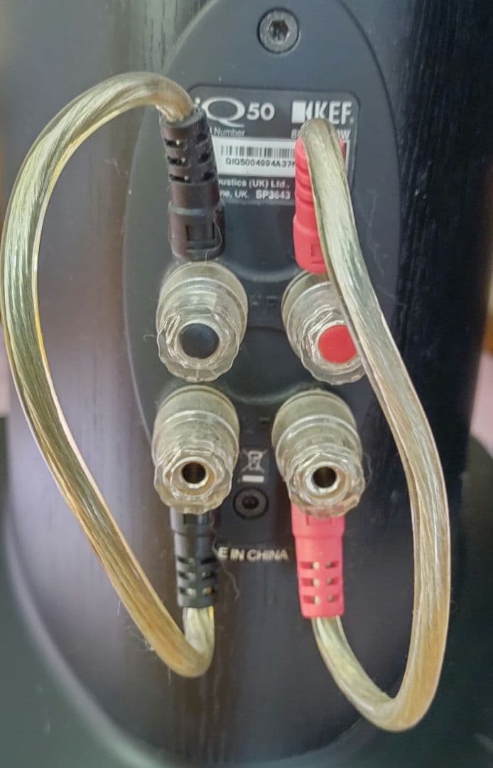 KEF iQ50 美品 トールボーイスピーカー 付属品一式 ベルデンケーブル ①