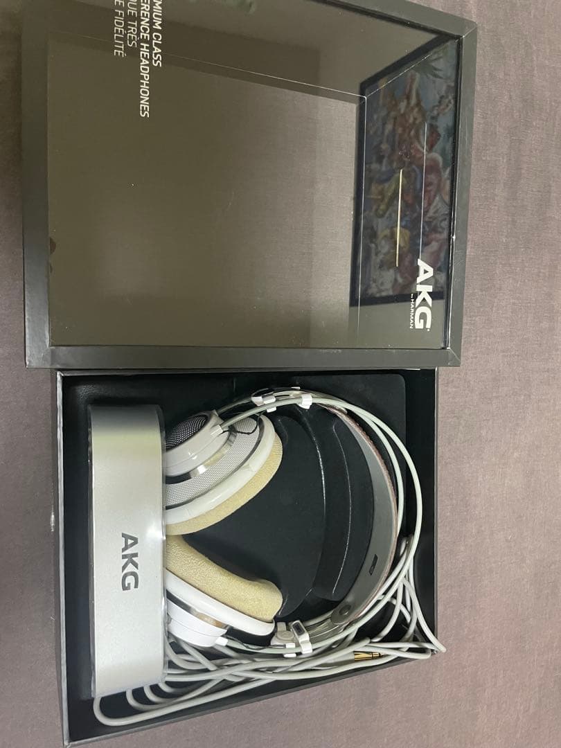 AKG K701 開放型ヘッドホン　新品イヤーパッド付属