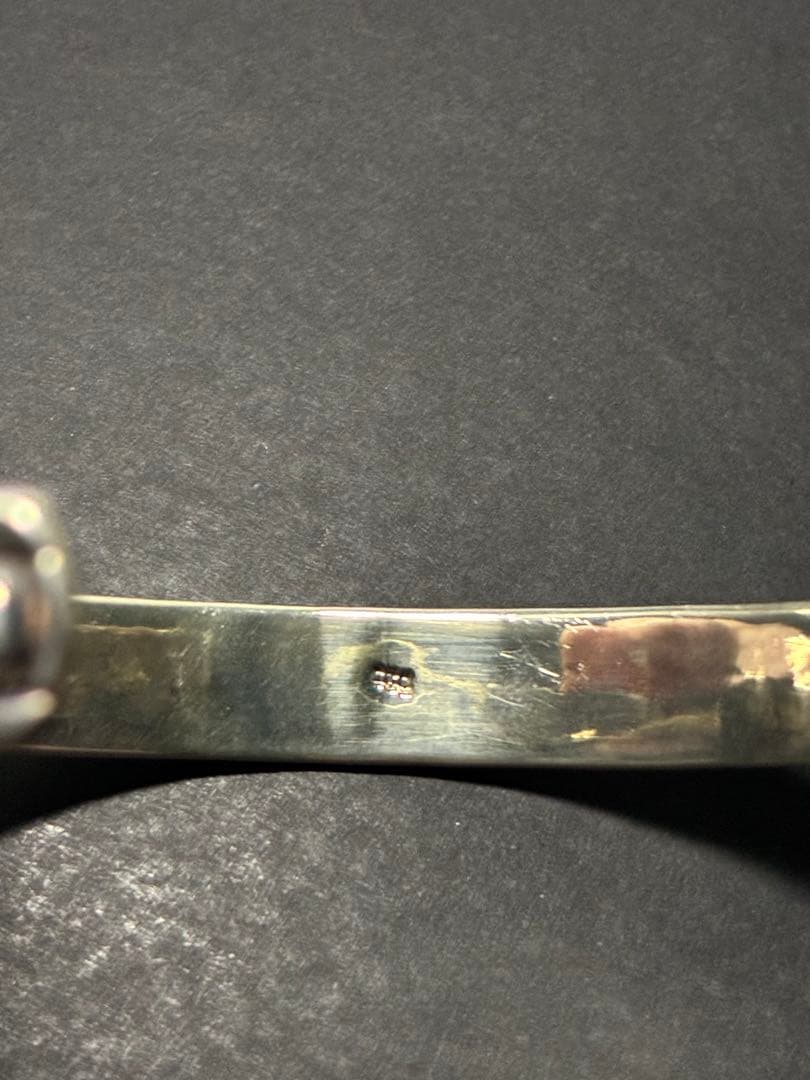 純銀925 シルバーバングル｜ベアリングデザイン｜約23g｜