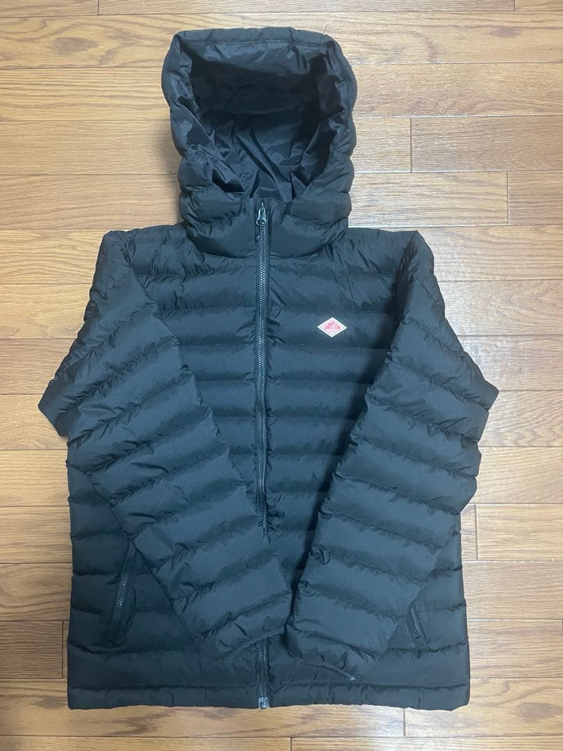 ダントン　DANTON ミドルダウンフードジャケット　サイズ38