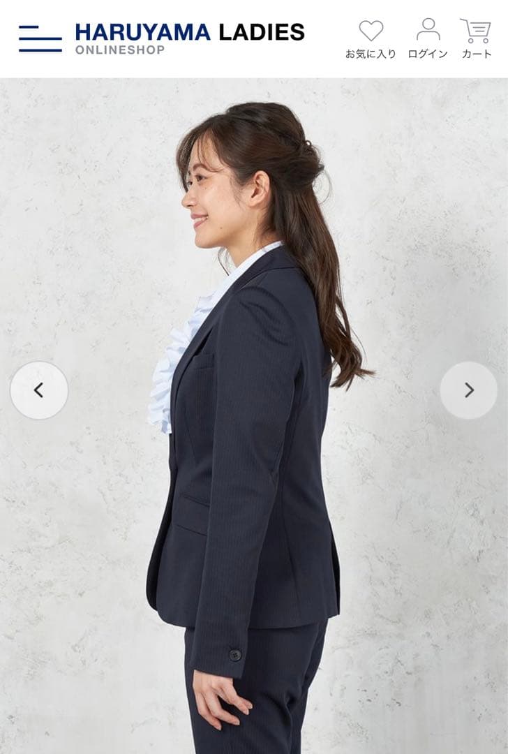 【美品】ViVi スーツ　7号　ストライプ