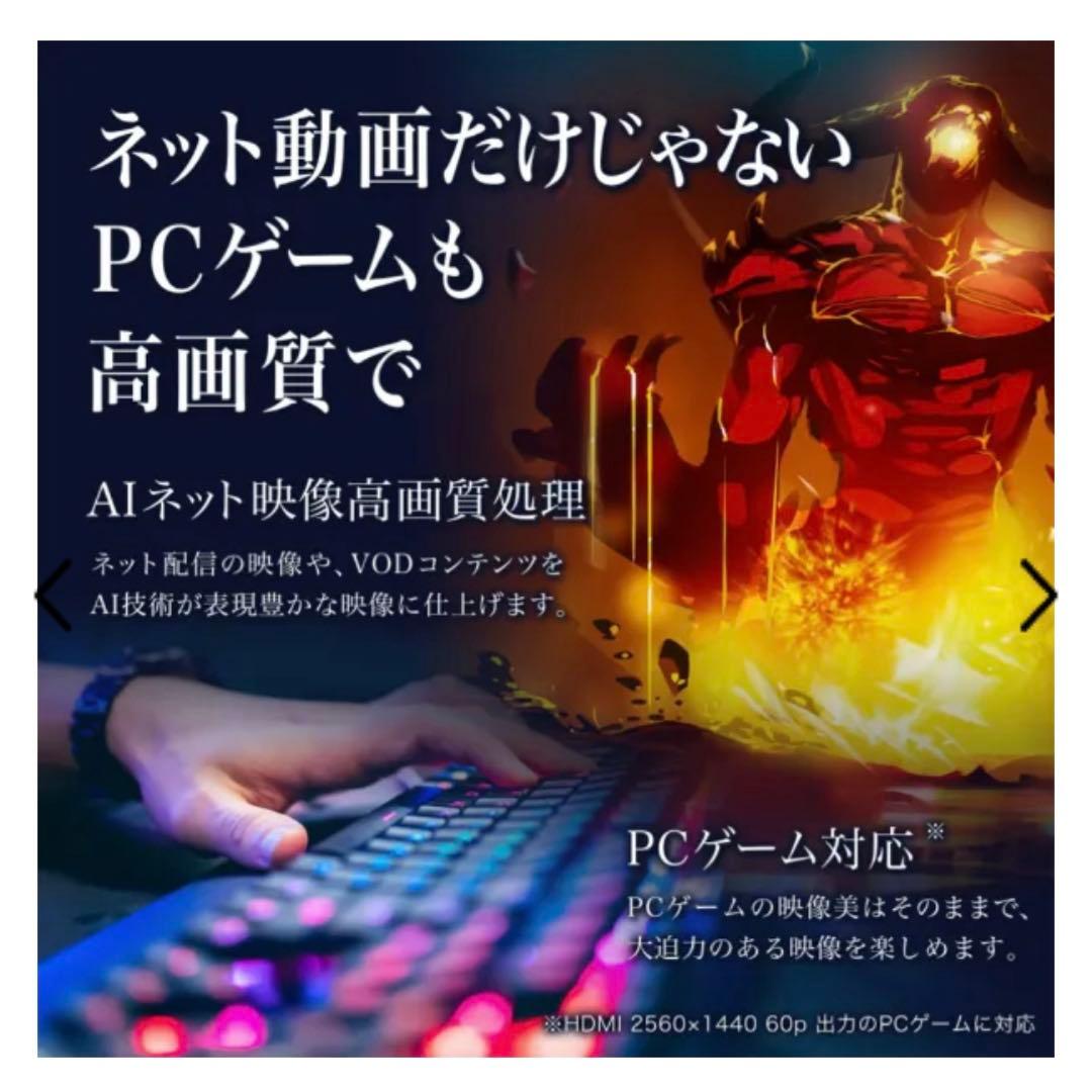 極美品 Hisense 4K液晶テレビ 50V型 極薄パネル REGZAエンジン