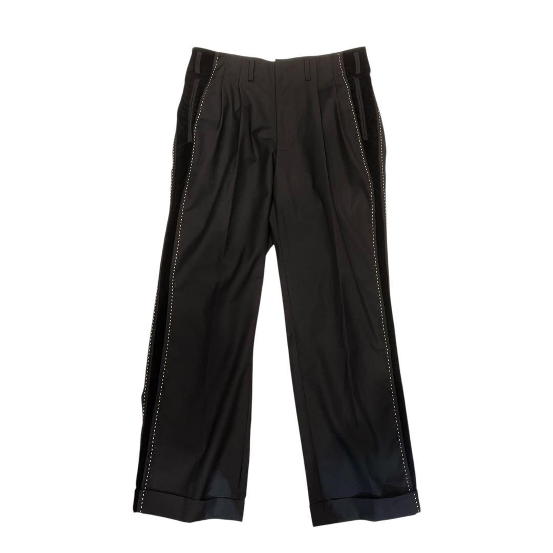 \"Backersバッカーズ\"サイドベロア ロカビリー スラックス BLACK M