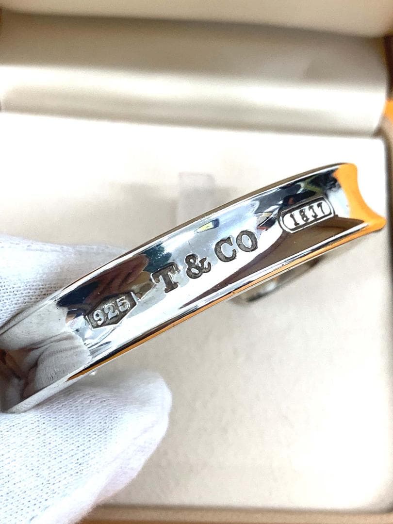 専用本日限定ティファニー☆シルバーバングル☆ナローバングルSILVER☆磨き済