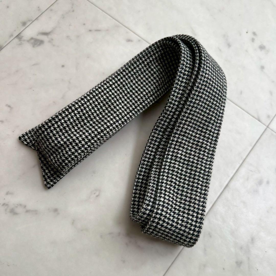 POLO RALPH LAUREN ハウンドトゥース柄 ウールベルテッドワンピ