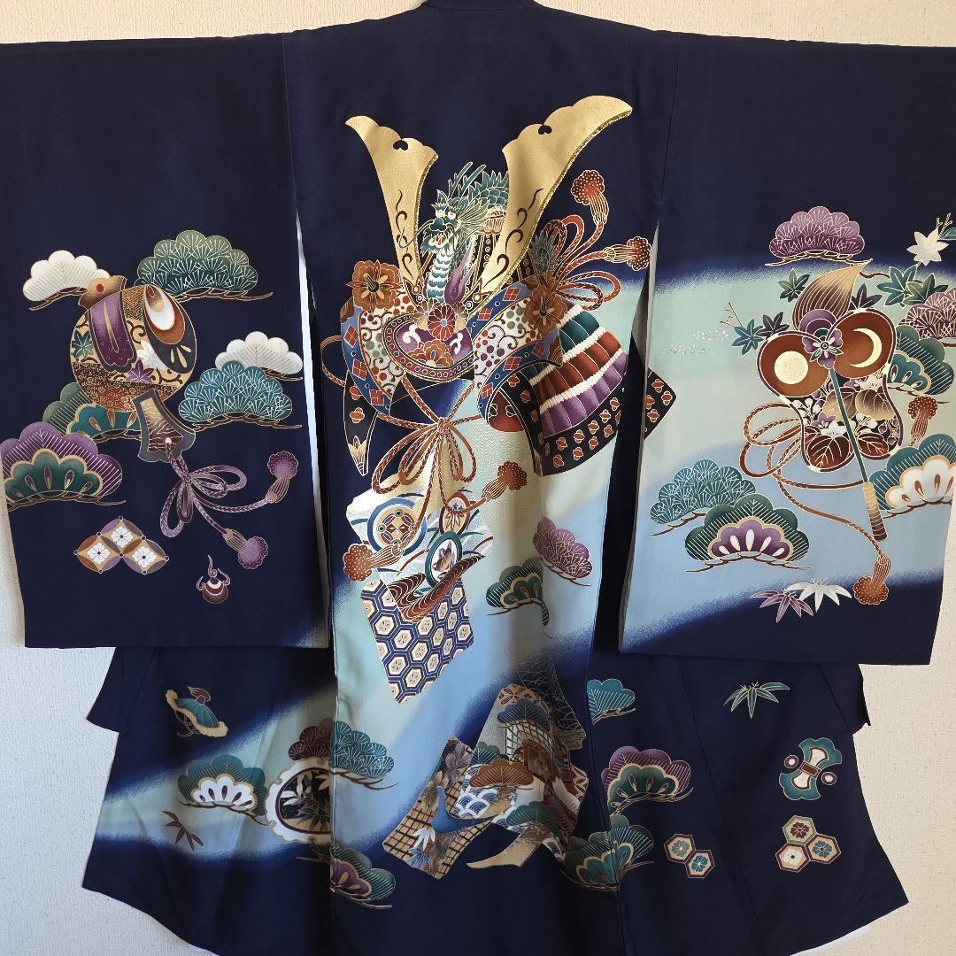 No43. 正絹　男の子お祝い着物　産着　七五三