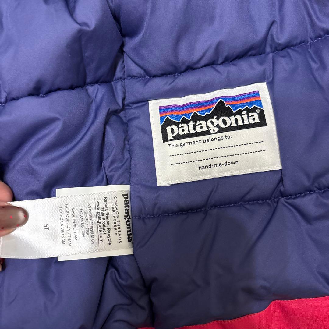 patagonia スキーウェア 5T ピンク/ターコイズ