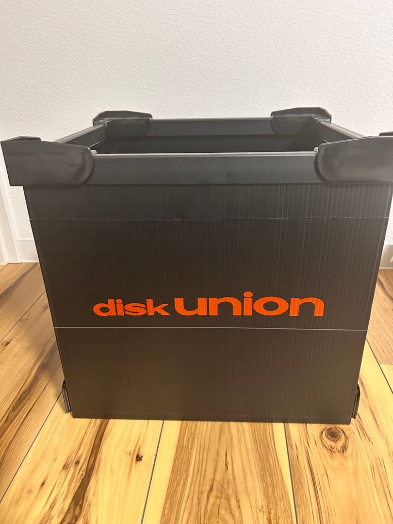 disk Union ディスクユニオン レコードコンテナ 収納箱 折りたたみ