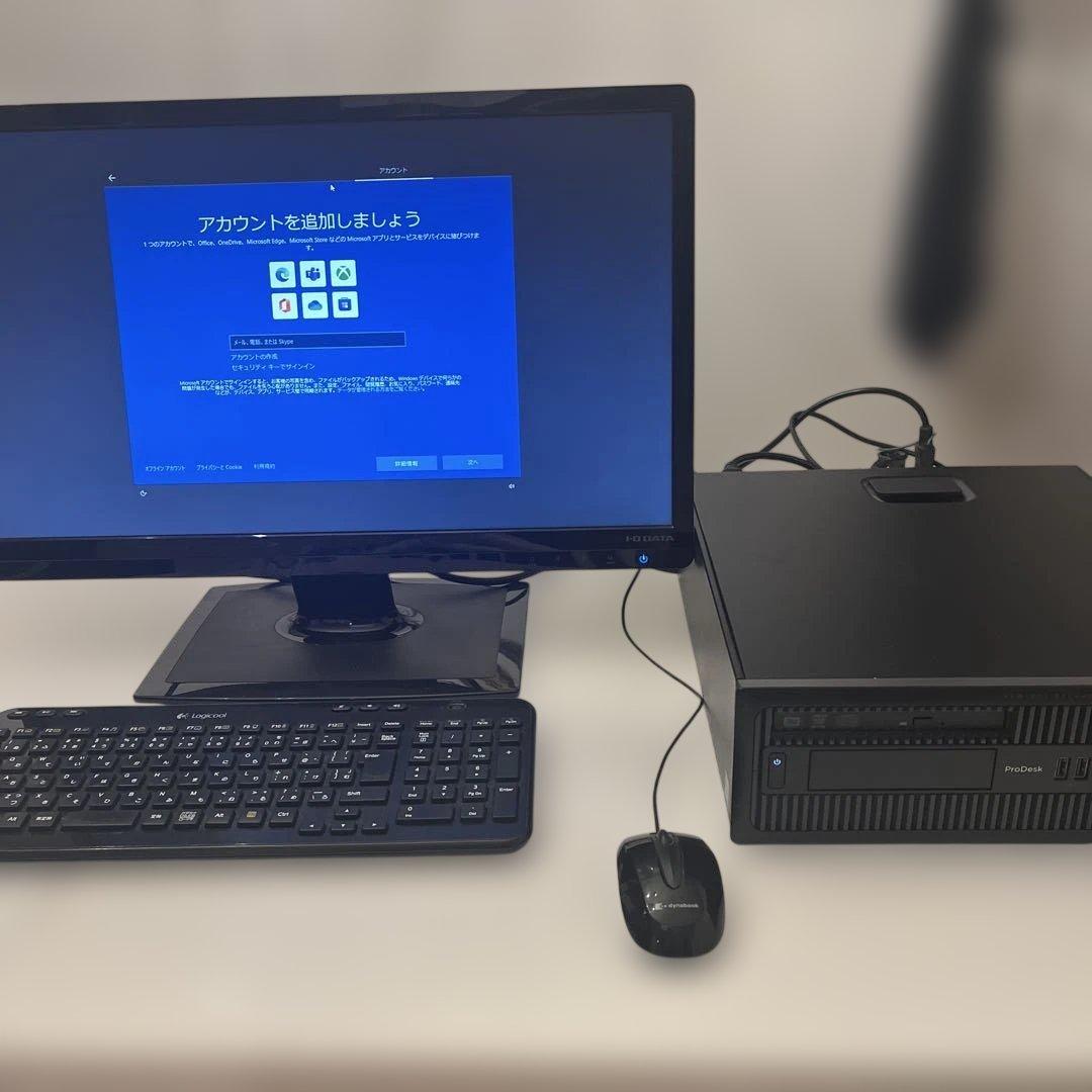 パソコン一式　デスクトップ一式　hp prodesk