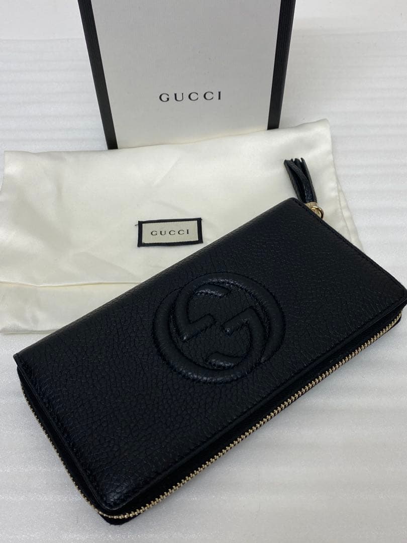 3-2895 GUCCI グッチ ラウンドジップ 長財布